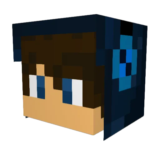 XShAwKatX Minecraft avatar head, 3D render