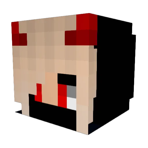 XShadowXCatX Minecraft avatar head, 3D render