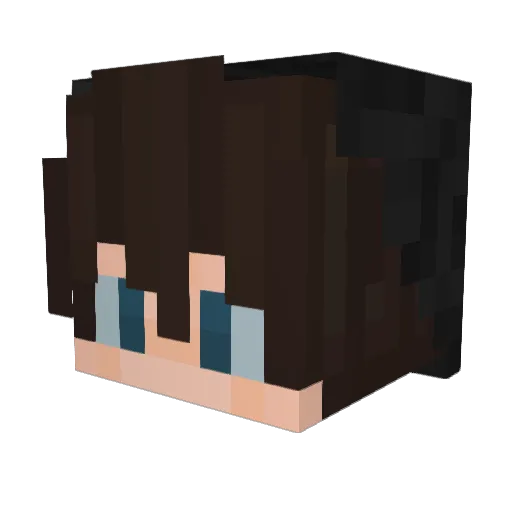 XSharinganz Minecraft avatar head, 3D render