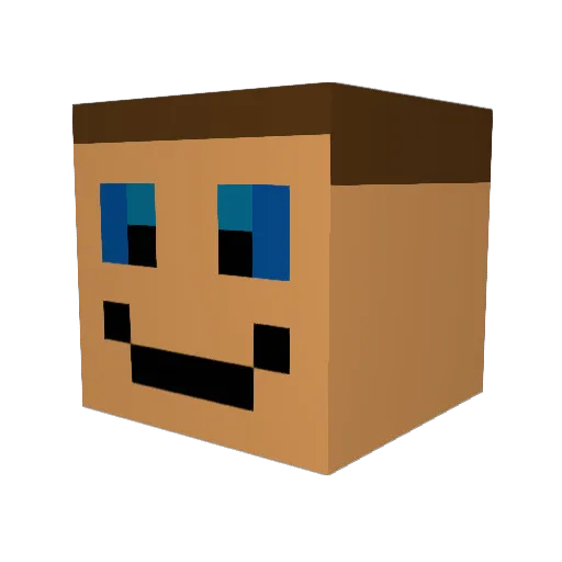 XShotLeon0601 Minecraft avatar head, 3D render