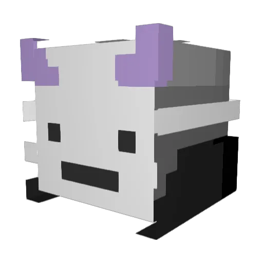 XSpooks Minecraft avatar head, 3D render