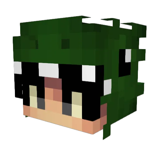 XStealth Minecraft avatar head, 3D render