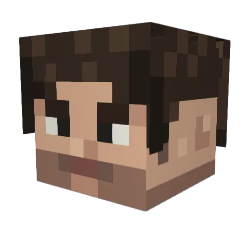 XStormiest Minecraft avatar head, 3D render