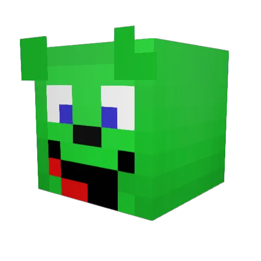 XTC_Monke Minecraft avatar head, 3D render