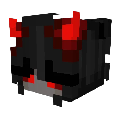 XTCchan Minecraft avatar head, 3D render