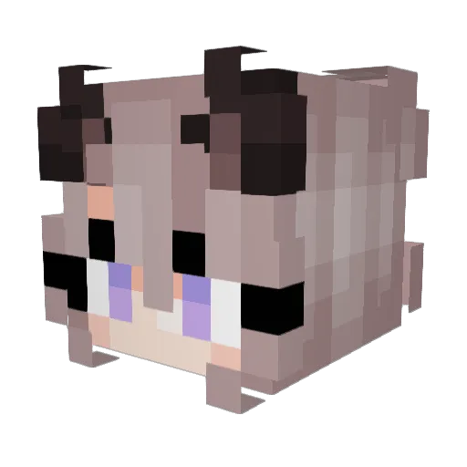 XTHESilent Minecraft avatar head, 3D render