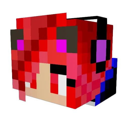 XTR3M368 Minecraft avatar head, 3D render