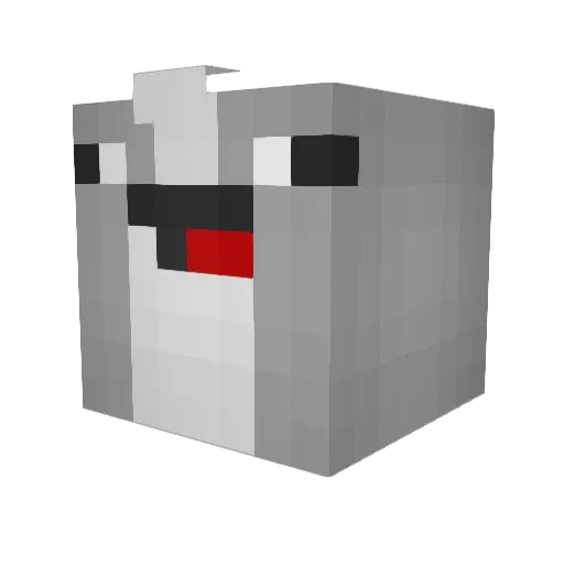 XTRAITON Minecraft avatar head, 3D render
