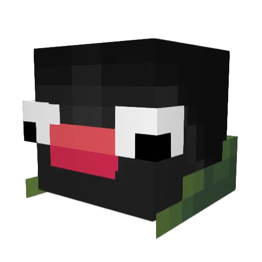 XTRAicyaf Minecraft avatar head, 3D render