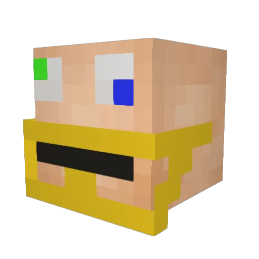 XThanksObamaX Minecraft avatar head, 3D render