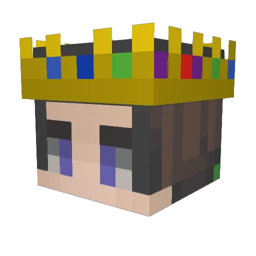 XTheCloverPlayzX Minecraft avatar head, 3D render