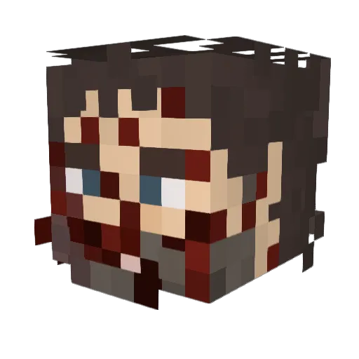 XTheDark_KnightX Minecraft avatar head, 3D render