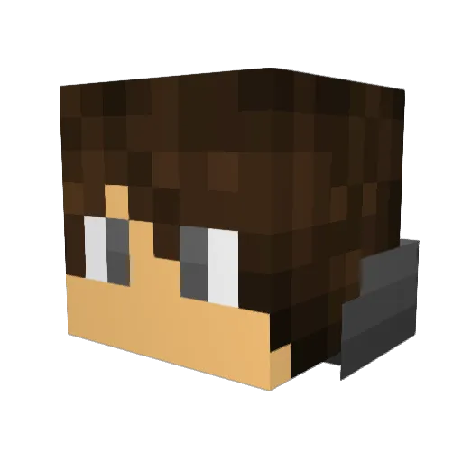 XTheJester Minecraft avatar head, 3D render