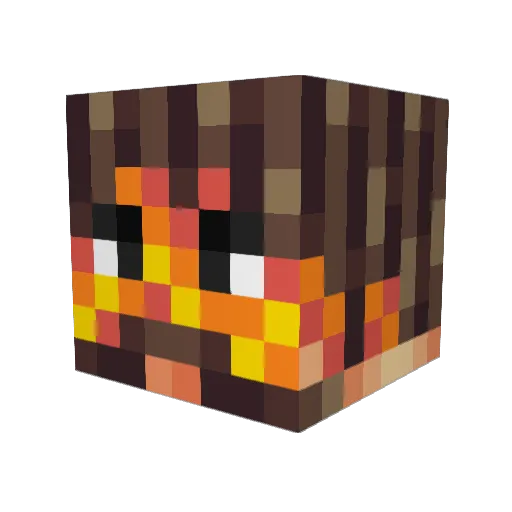 XTheMangoLordX Minecraft avatar head, 3D render