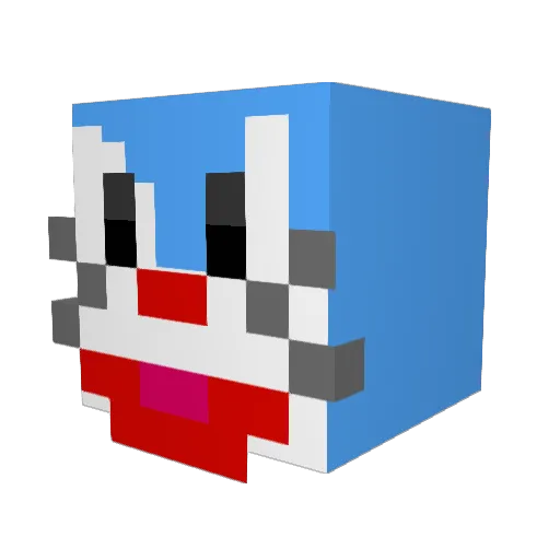 XTomaStormX Minecraft avatar head, 3D render