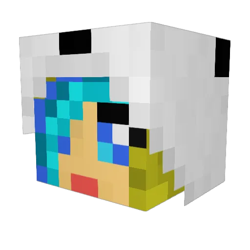 XTurtlexX Minecraft avatar head, 3D render