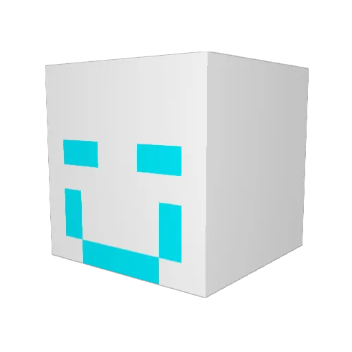 XUN868686 Minecraft avatar head, 3D render