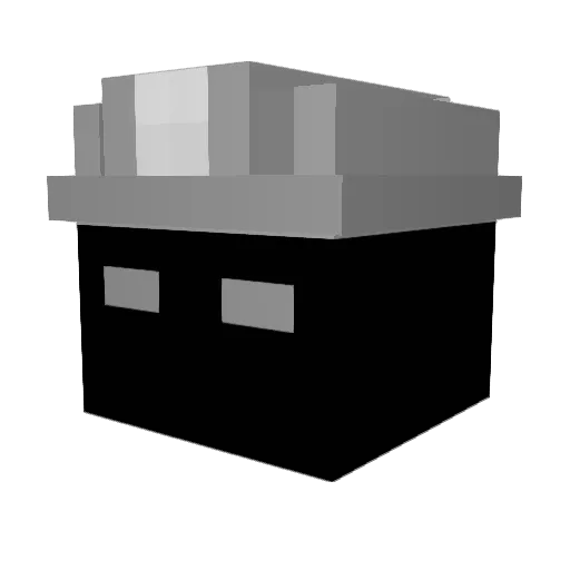 XVI_Renji Minecraft avatar head, 3D render