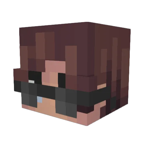XVkociel Minecraft avatar head, 3D render