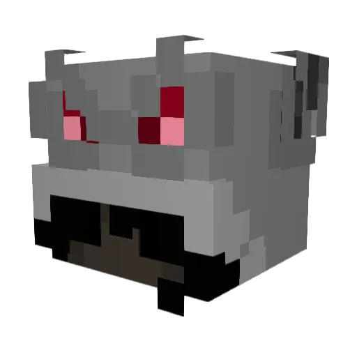XVoidHeartX Minecraft avatar head, 3D render