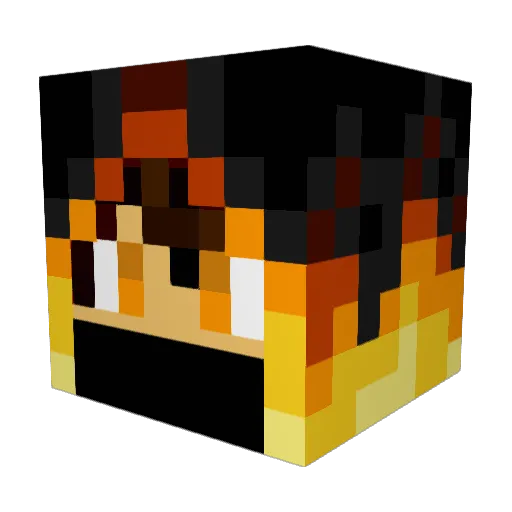 XXArthur166 Minecraft avatar head, 3D render