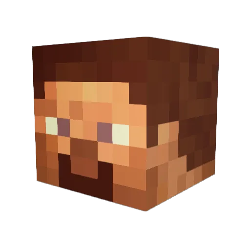 XXBENTACI0N Minecraft avatar head, 3D render