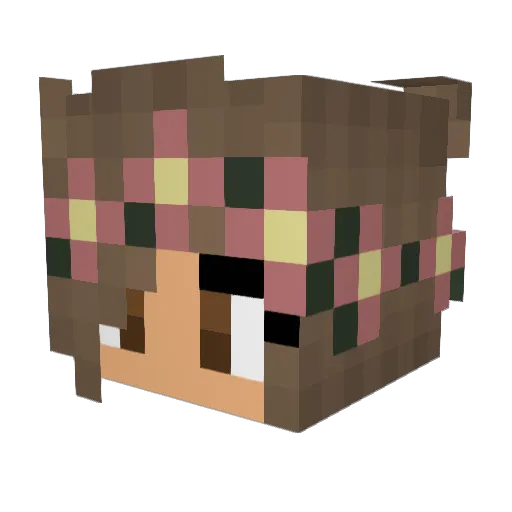 XXDancingQueenXX Minecraft avatar head, 3D render