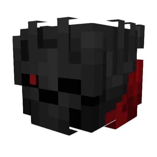 XXINEX Minecraft avatar head, 3D render