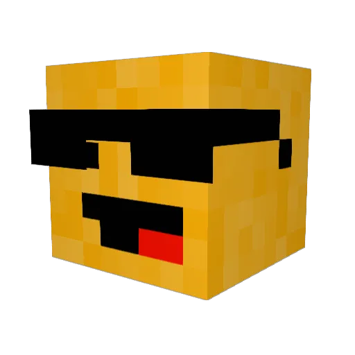 XXL_DORITOS Minecraft avatar head, 3D render