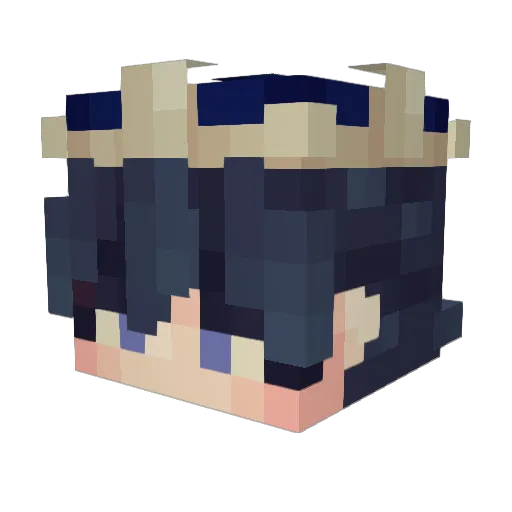 XXME2794 Minecraft avatar head, 3D render