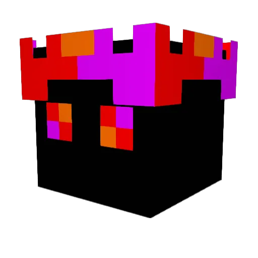 XXRayZ Minecraft avatar head, 3D render