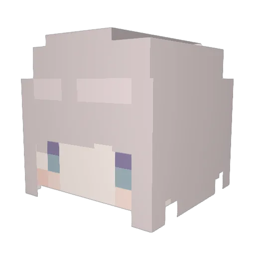 XXS6663 Minecraft avatar head, 3D render