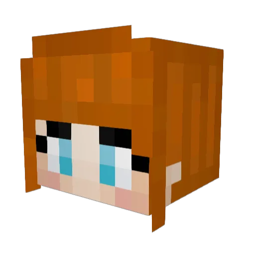 XXShadowSaix Minecraft avatar head, 3D render