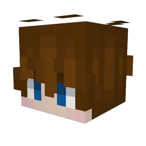 XXTeaBoneXX Minecraft avatar head, 3D render