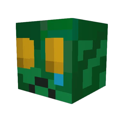 XXXALPHAXX Minecraft avatar head, 3D render