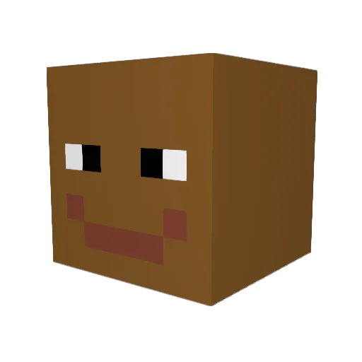 XXXBadlandsChugs Minecraft avatar head, 3D render