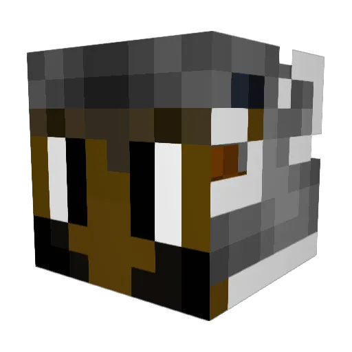 XXXFidgetSpinner Minecraft avatar head, 3D render