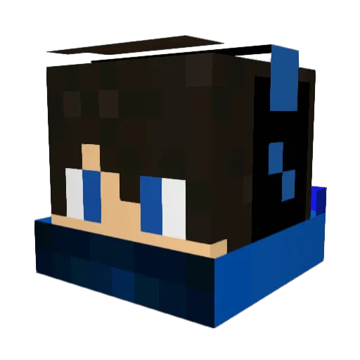 XXXMINERXXX Minecraft avatar head, 3D render