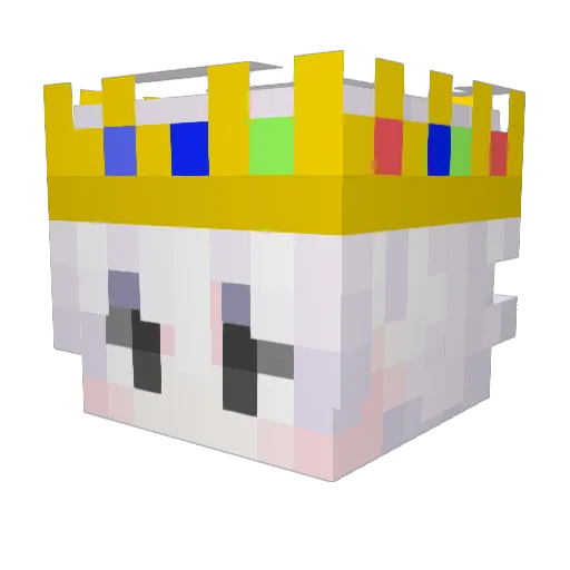 XXXMilkTeaXXX Minecraft avatar head, 3D render