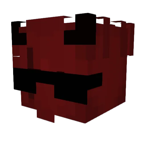 XXXSoBruhh Minecraft avatar head, 3D render
