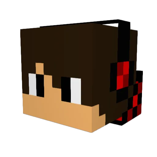 XXXT0X1C Minecraft avatar head, 3D render