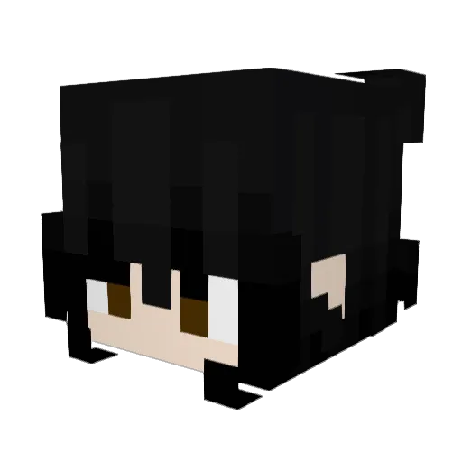 XXXTEY Minecraft avatar head, 3D render