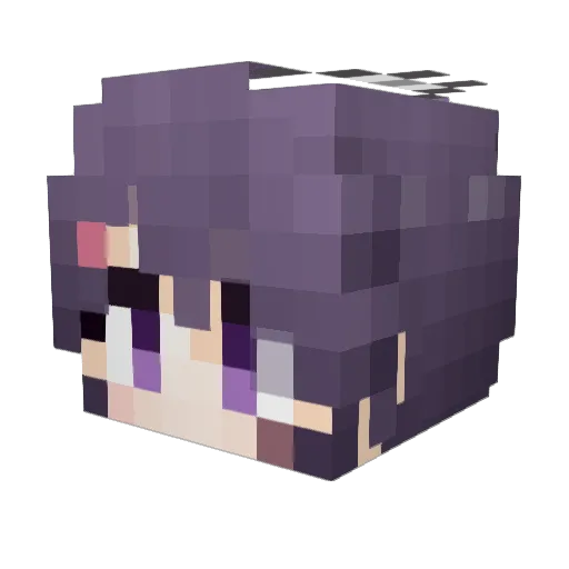 XXXXAXXXX Minecraft avatar head, 3D render