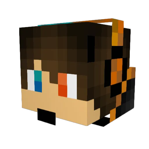 XXXXGamer99 Minecraft avatar head, 3D render