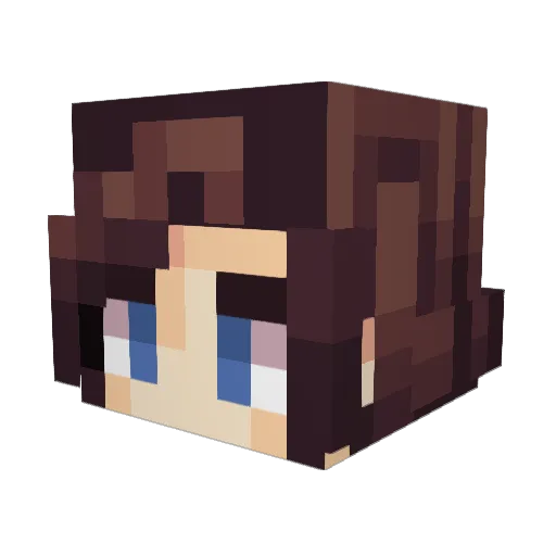 XXXXX0521 Minecraft avatar head, 3D render