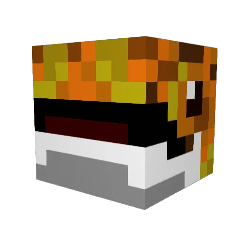 XXXXXXL Minecraft avatar head, 3D render