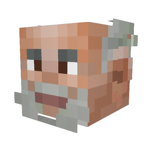 XXX_MANZI_XXX Minecraft avatar head, 3D render