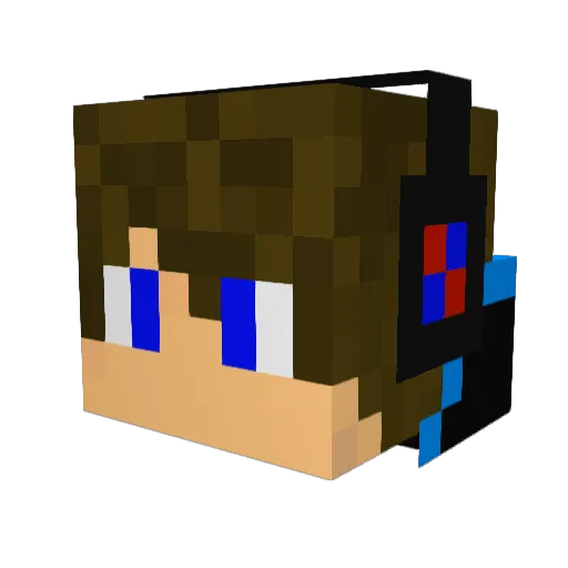 XXX_ProGamer_XXX Minecraft avatar head, 3D render