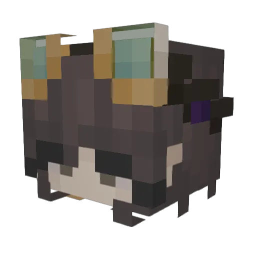 XXXing07 Minecraft avatar head, 3D render