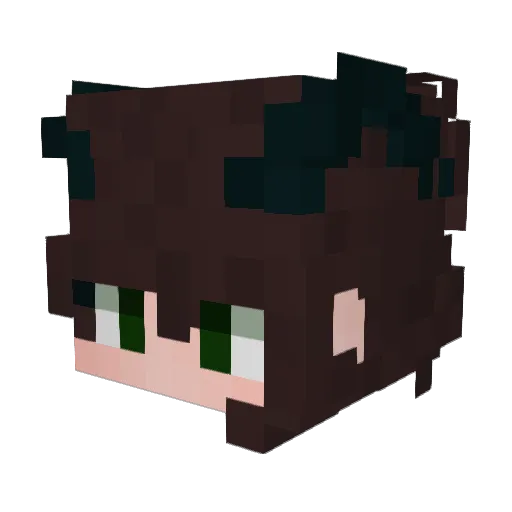 XXY97 Minecraft avatar head, 3D render